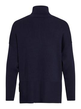 Camisola Vila Viostria azul marinho para mulher.