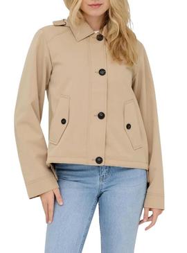 Jaqueta Only Norma bege para mulher