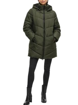 Casaco acolchoado Vila Milja verde para mulher