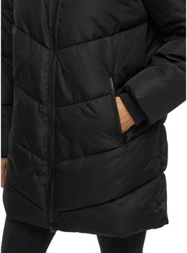 Casaco acolchoado Vila Milja preto para mulher