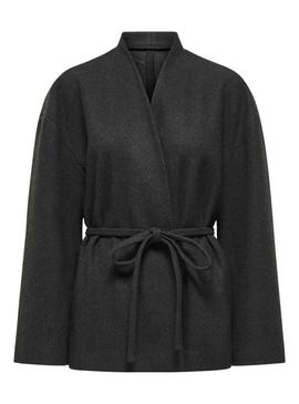 Kimono Only Fox cinza para mulher.