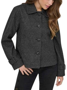 Jaqueta Only Lasta cinza para mulher.