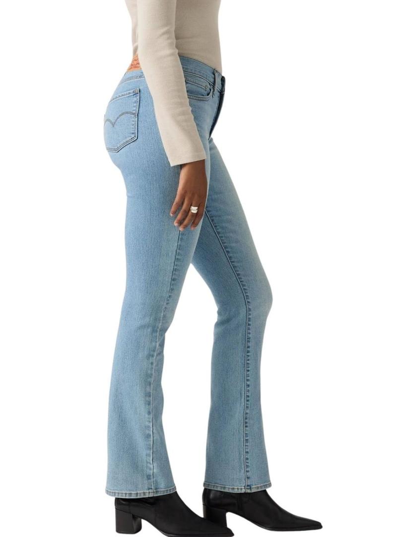 Calça de ganga Levis 315 boot cut denim claro para mulher