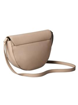 Bolsa Calvin Klein Jeans Bold Saddle bege para mulher