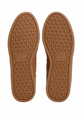 Tênis Tommy Jeans The Greenwich grená para mulheres.