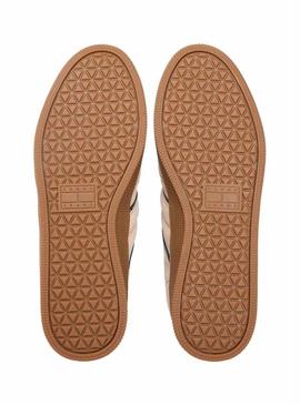 Tênis Tommy Jeans The Greenwich bege para homem.