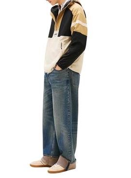 Tênis Tommy Jeans The Greenwich bege para homem.