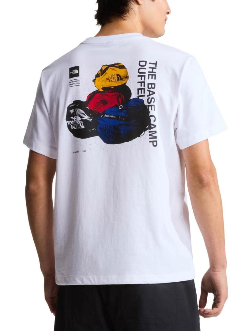 Camiseta The North Face Duffel branca para homem.