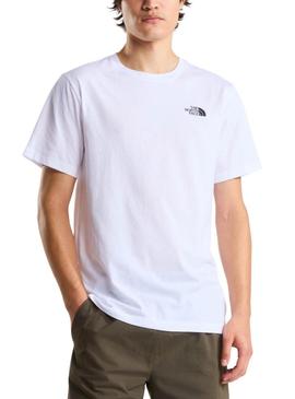 Camiseta The North Face Box branca para homem.