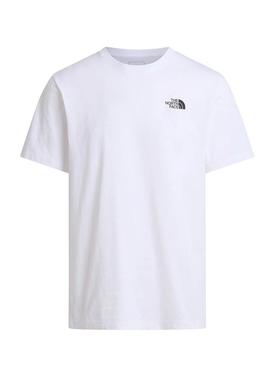 Camiseta The North Face Box branca para homem.