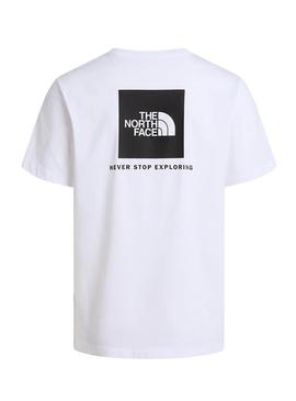 Camiseta The North Face Box branca para homem.