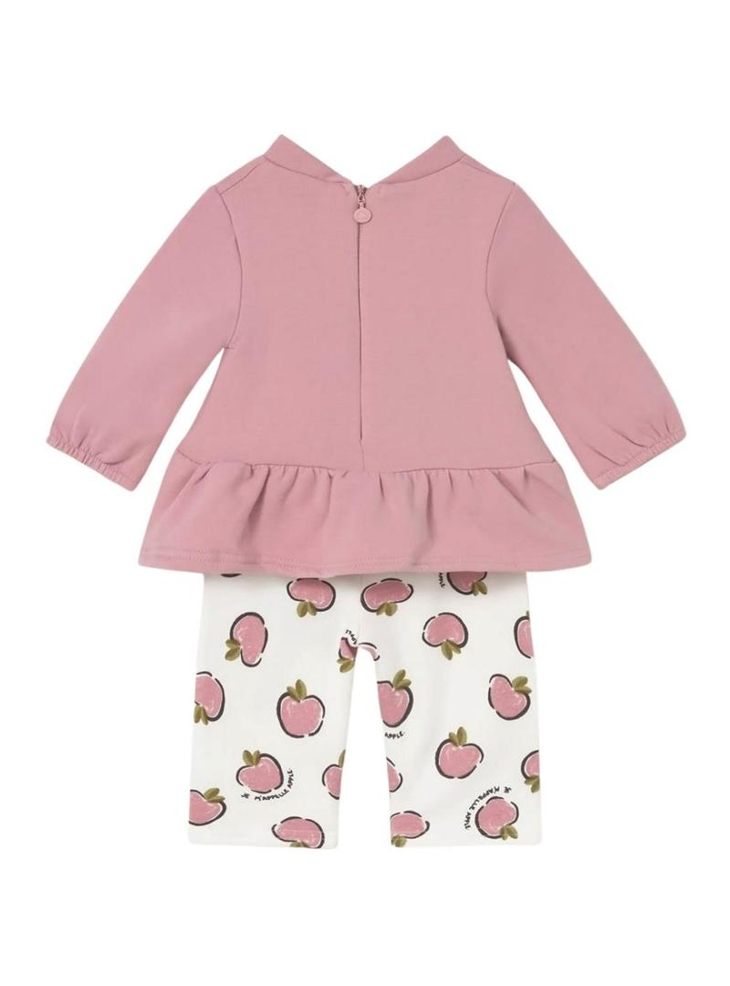 Conjunto de duas peças Mayoral rosa maçã para bebê
