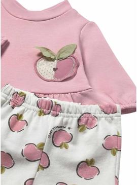 Conjunto de duas peças Mayoral rosa maçã para bebê