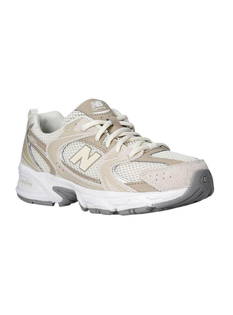 Sapatilhas New Balance GR530 bege para menina.