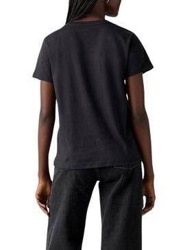 Camiseta Levis Batwing preta para mulher