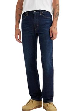 Calça jeans Levis 505 Regular Nail Loop Knot azul marinho para homem.