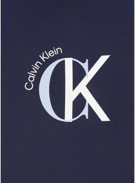 Camiseta Calvin Klein 2Tone marinho para homem.