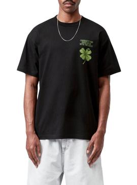 Camisa Carhartt Clover preta para homem