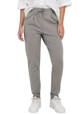 Calça Only Poptrash cinza para mulher.