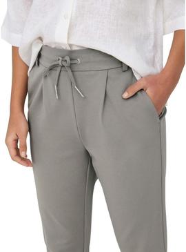Calça Only Poptrash cinza para mulher.