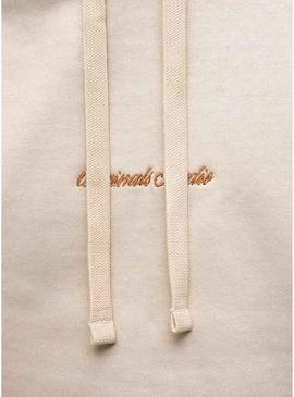 Moletom Jack and Jones Norrebo bege para homem.