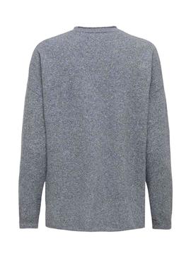 Camisola Only Leal Amalio azul para mujer.