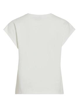 Camiseta Vila Vinorata branca para mulher.