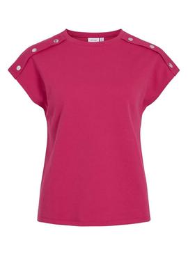 Camiseta Vila Vinorata rosa fúcsia para mulher