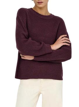 Jersey Only Milouz grená para mulher.