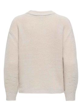 Camiseta Milouz bege Jersey Only para mulheres