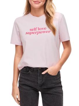 Camiseta Vila Vinora rosa para mulher