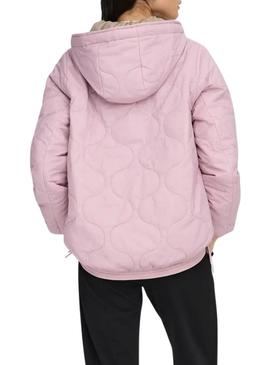 Jaqueta Only Miki rosa para mulher.