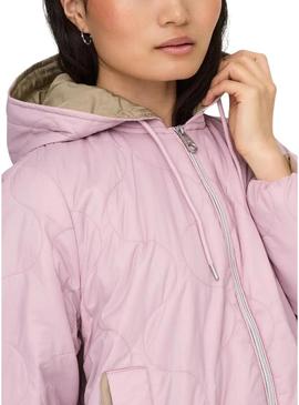 Jaqueta Only Miki rosa para mulher.