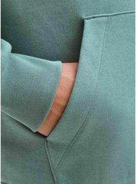 Moletom Jack and Jones Corp turquesa para homem.