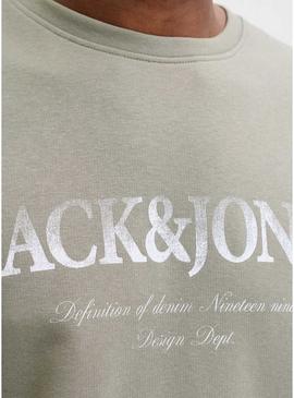 Moletom Jack and Jones Devin verde para homem.