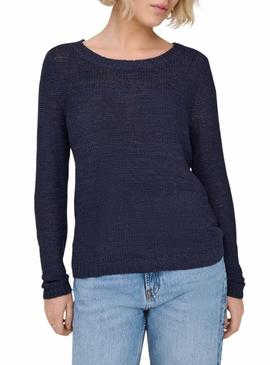 Camisola Only Geena azul marino para mulher.