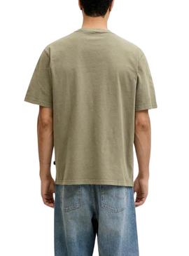 Camiseta Jack and Jones Bluaiden verde para homem.