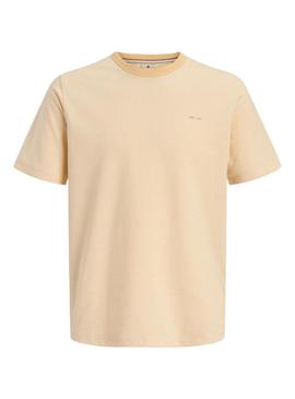 Camiseta amarela Jack and Jones Blualves para homem.