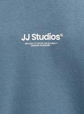 Moletom Jack and Jones Soho azul para homem.