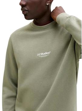 Moletom Jack and Jones Soho verde para homem.