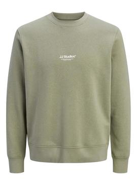 Moletom Jack and Jones Soho verde para homem.