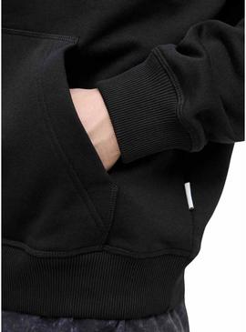 Moletom Jack and Jones Norrebro Hood preto para homem.