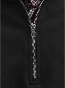 Moletom Jack and Jones Norrebro preto para homem.