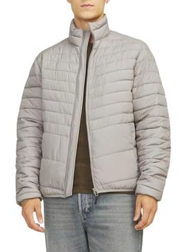 Jaqueta Jack and Jones Estate dobrável cinza para homem.
