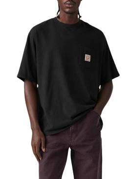 Camiseta Levis Worker preta para homem.