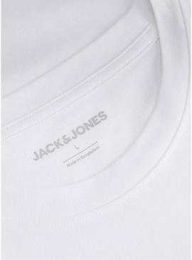 Camiseta Jack and Jones Rain branca para homem