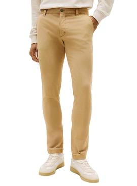 Calça Tommy Jeans Scanton chino bege para homem