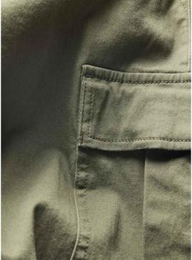 Calça cargo Jack and Jones Kane Dylan verde para homem.