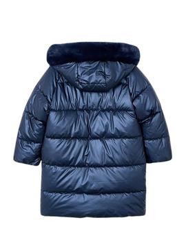 Casaco acolchoado Mayoral azul brilhante para menina