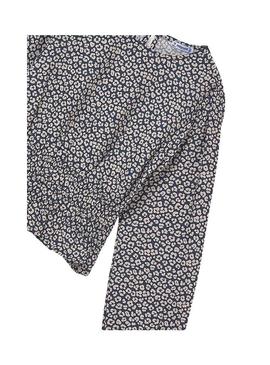 Blusa Mayoral azul marinho e bege para menina